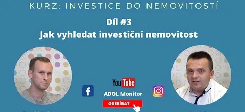 Online kurz: 3. díl – Jak vyhledat investiční nemovitost
