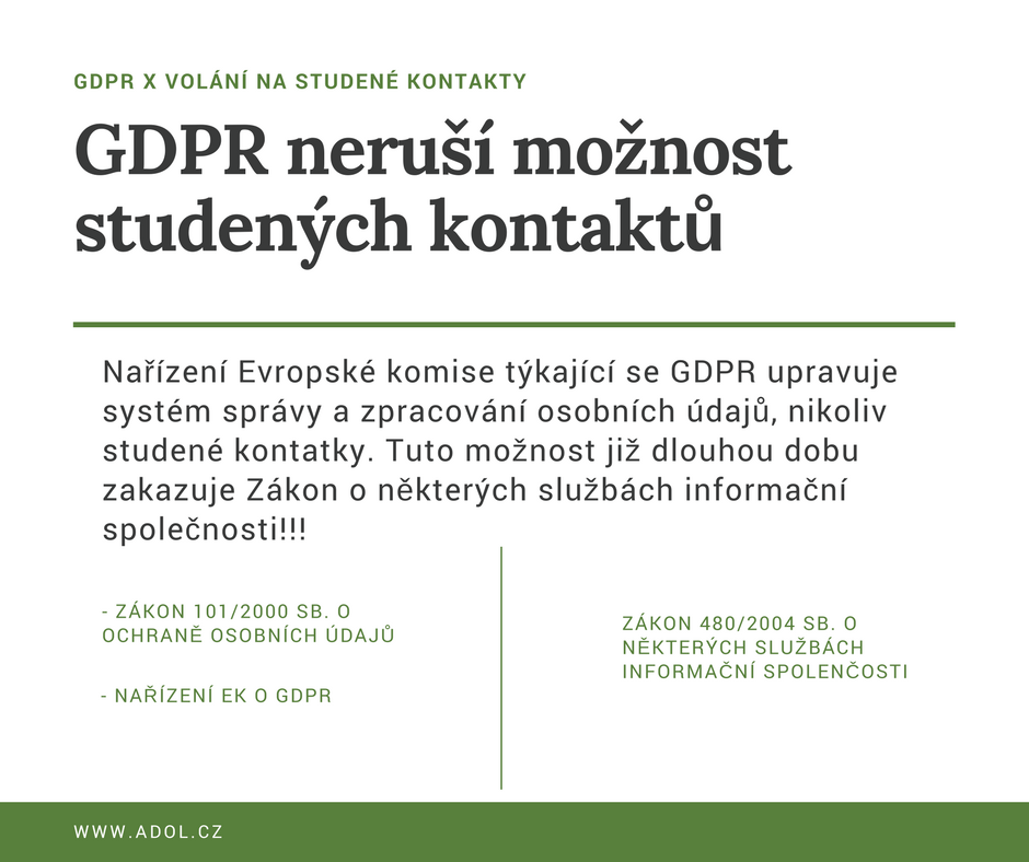 GDPR a studené kontakty