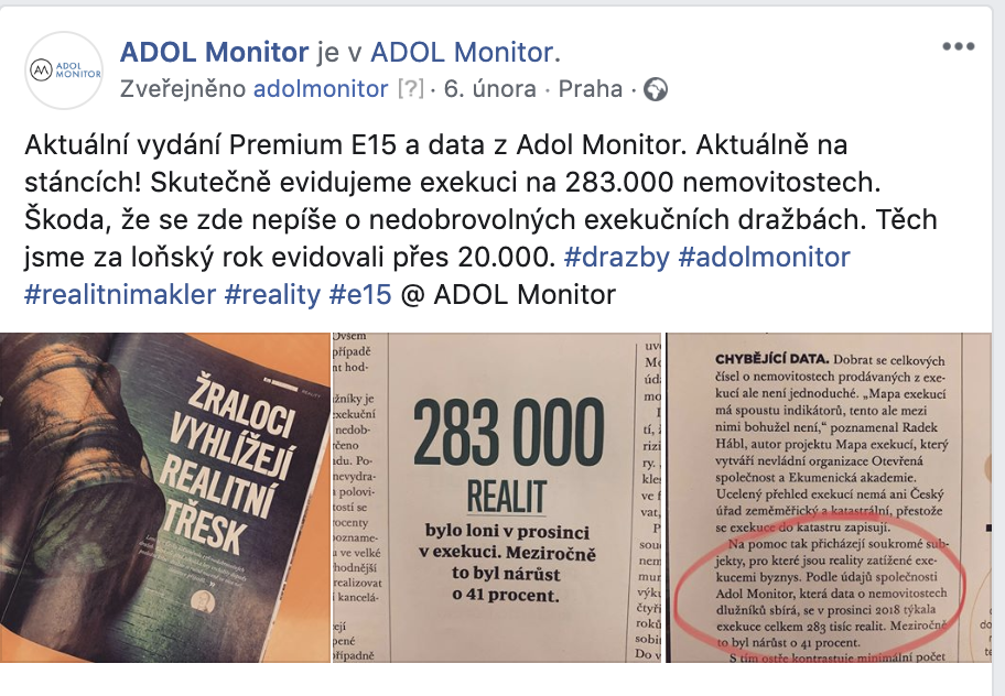 ADOL - Odkaz na článek v E15