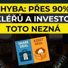 95% investorů a makléřů neví jak kupovat nemovitosti na firmu | Share Deal – JUDr. Jakub Dohnal